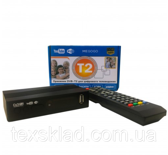 ТБ тюнер DVB-T2 MEGOGO M8 ресивер с LCD дисплеєм Wi-Fi МР3, Wav max 50 Мбіт/сек