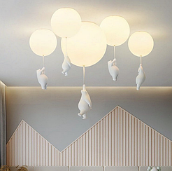 Серія підвісних світильників Bear Balloons Flush Mount у діаметрах кулі: 20 см, 25 см, 30 см, 35 см та 40 см
