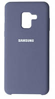 Силиконовый чехол Original Samsung A8 Plus 2018 (A730) Dark Blue