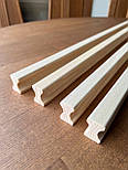 Довгі меблеві дерев'яні  ручки планки ( Фігурні з двох сторін ) ЯСЕН, фото 2