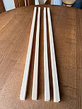Довгі меблеві дерев'яні  ручки планки ( Фігурні з двох сторін ) ЯСЕН, фото 8