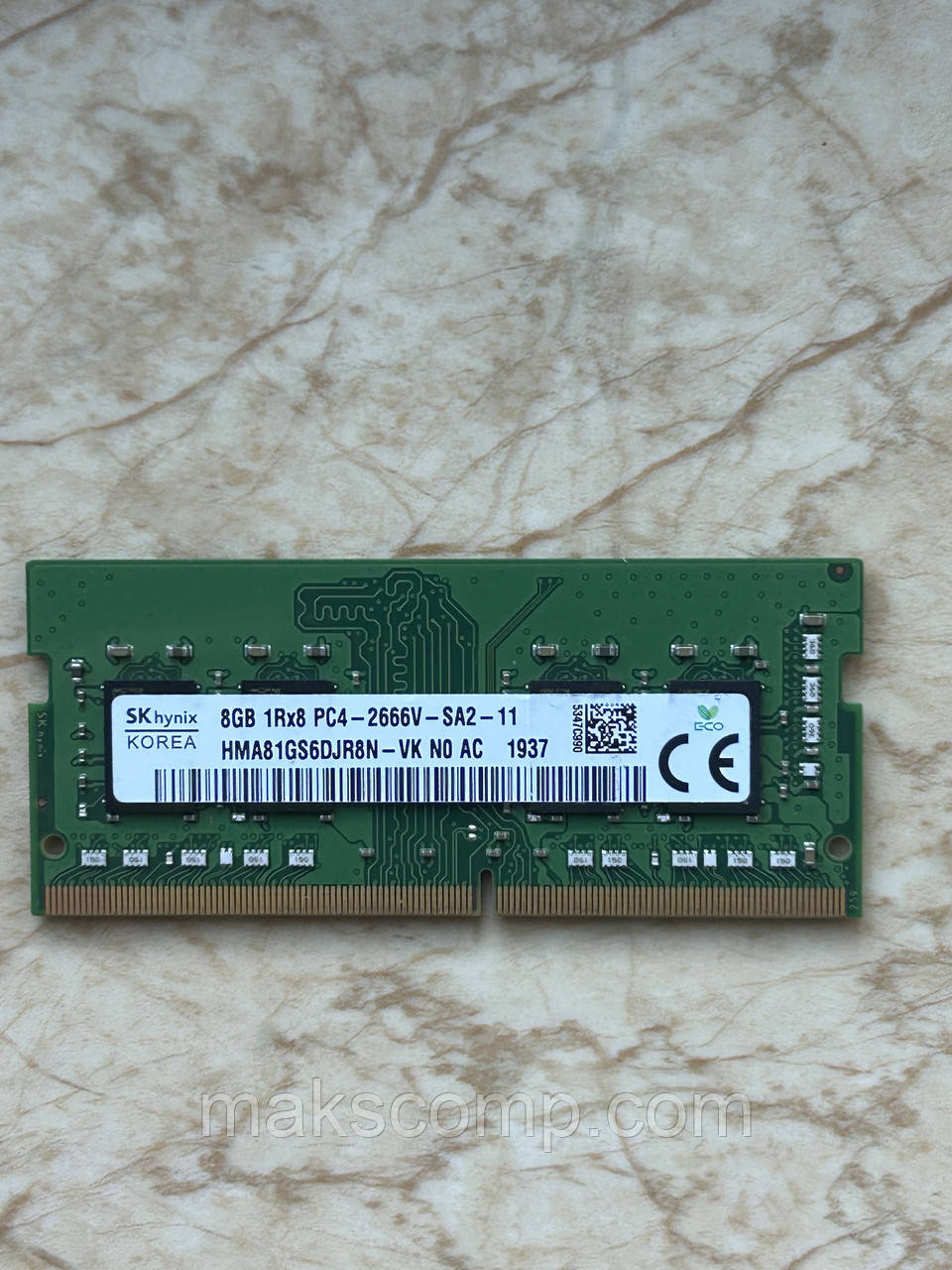 Пам'ять Hynix 8Gb PC4-2666V DDR4 So Dimm (HMA81GS6DJR8N-VK)