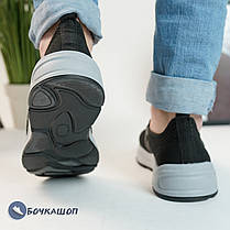Чоловічі кросівки на літо чорного кольору, фото 2
