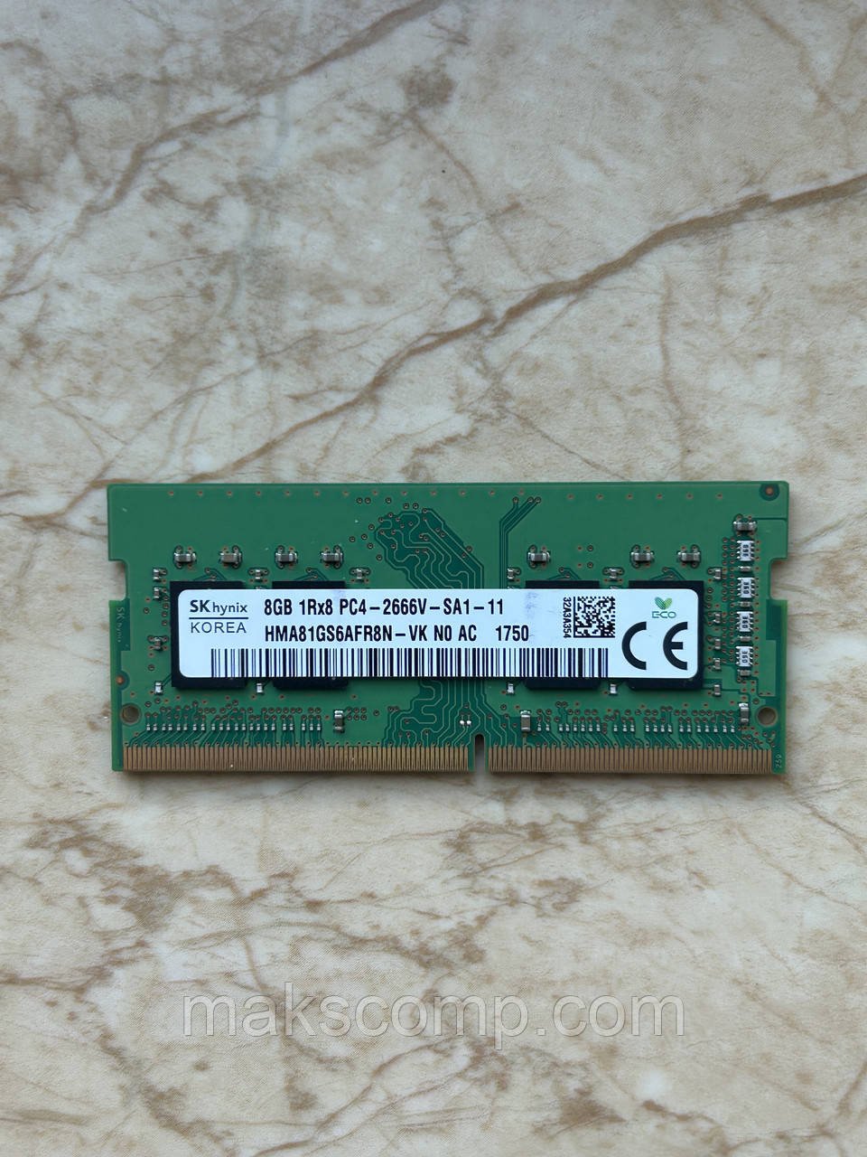 Пам'ять Hynix 8Gb PC4-2666V DDR4 So Dimm (HMA81GS6AFR8N-VK)