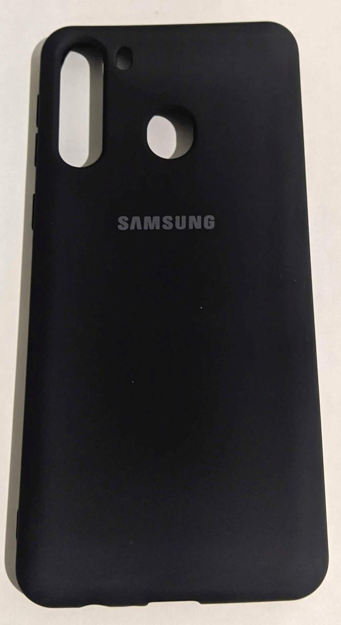 Силіконовий чохол "Original Silicone Case" Samsung A215/A21 чорний