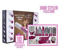 Многофункциональный женский фен-стайлер 10 в 1 Hair Styler 87010 набор для укладки волос плойка гофре утюжок