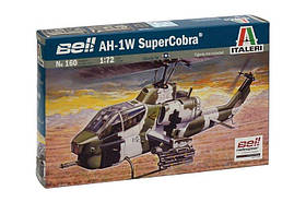 AH-1W SUPER COBRA. Збірна модель вертольота у масштабі 1/72. ITALERI 160