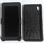 Силіконовий протиударний чохол з кріпленням для ременя Sony M4 Black, фото 3