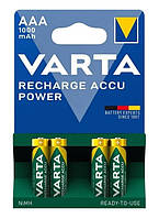 Батарейки Varta AAA/HR03 (1.2V, Ni-Mh, 1000mAh, блистер, 4шт)