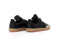 Чоловічі кросівки весни чорні Adidas Samba Black Grey. Чорні із сірим кеди весна літо чоловічі Адідас Самба, фото 8