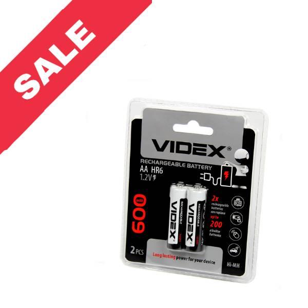 Батарейка Videx AA 600 mAh 2шт Ni-MH