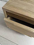Приліжкова тумба з інтегрованою ручкою  дуб, фото 8