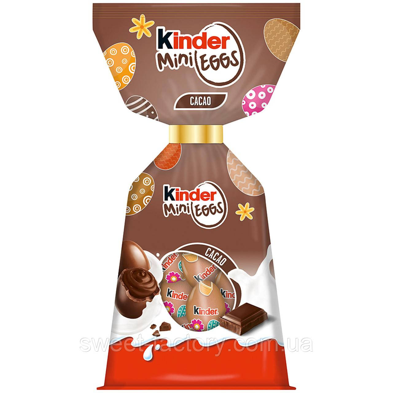 Шоколадні яйця Kinder Mini Eggs Cacao 15s 85g