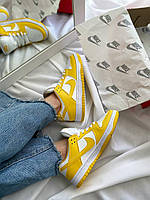 Жіночі кроссівки модні Nike Dunk Low Yellow. Кросси жіночі Найк Данк., фото 8