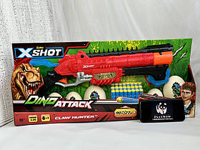 Швидкострільний бластер X-Shot Dino Claw Hunter з аксесуарами та 24 патронами