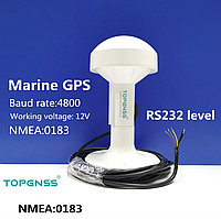 GPS приймач навігатор TOPGNSS RS232 NMEA 0183, швидкість передачі 4800, роз'єм DIY, напруга 12В