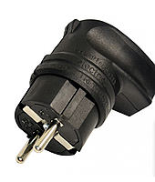 Вилка з/з, 16А, каучук, Г-подібна (62-55-11) Арт.40236 Mutlusan