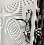 Двері вхідні в квартиру Грета двоколірна Ваш ВиД Венге/Білі 860/ 960х2050х75 Ліве/Праве, фото 5