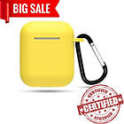 ЧОХОЛ ДЛЯ AIRPODS (SLIM+CARBINE) YELLOW