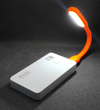 Ліхтарик USB гнучкий фіолетовий Помаранчевий