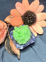 Парфюмированная соль для ванны зеленого цвета с ароматом Gree Tea 1 кг.