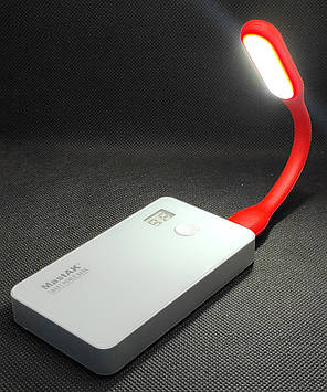 Ліхтарик USB гнучкий фіолетовий Червоний