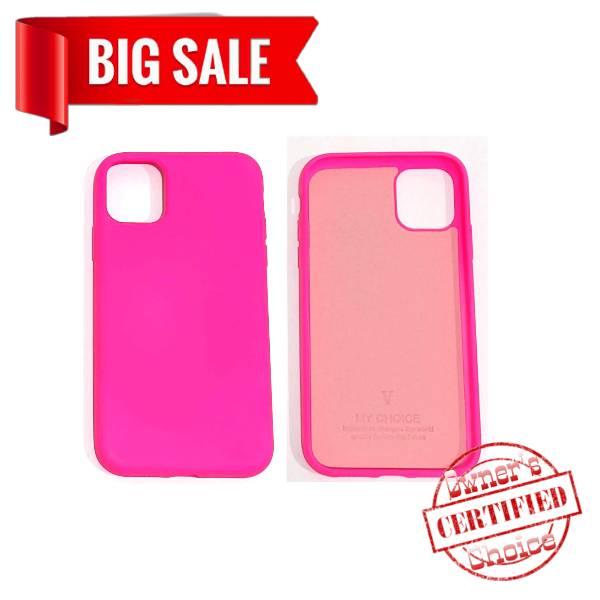 Силіконовий чохол "Original Silicone Case" iPhone 11 pink-neon, фото 1