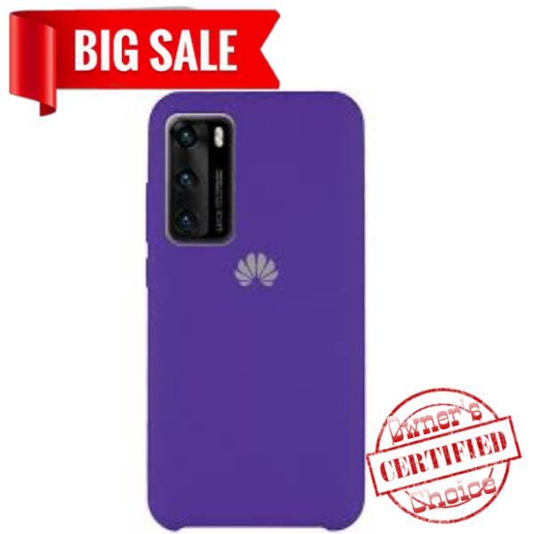Силіконовий чохол "Original Silicone Case" Huawei P40 фіолетовий, фото 1