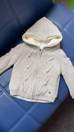 Курточка Вязана на Овчині (9=12м)(YOLA.BABY.SHOP), фото 1