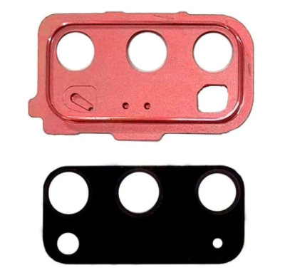 Скло камери для Samsung G980F Galaxy S20 with frame Аura Red, фото 1