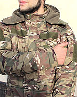 Форма на флісі кітель + штани тепла Тактична для ЗСУ SOFTSHELL військова, фото 4