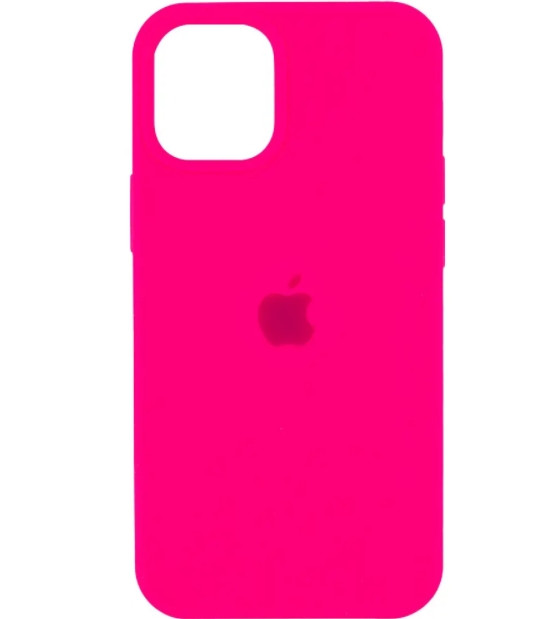 Силіконовий чохол "Original Silicone Case" Iphone 12 Mini pink-neon, фото 1