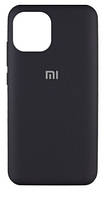 Силиконовый чехол защитный "Original Silicone Case" для Xiaomi Mi 11 черный