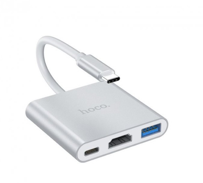 USB Hub Hoco HB14 (Type-C to USB+HDMI+Type-C), фото 1
