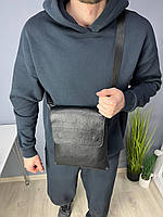 Мужская кожаная сумка-барсетка-клапан через плечо Flash Up Мужские сумки из натуральной кожи
