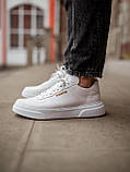 Кросівки чоловічі South White білі кеди шкіряні демісезонні повсякденні стильні модні, фото 2