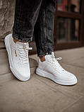 Кросівки чоловічі South White білі кеди шкіряні демісезонні повсякденні стильні модні, фото 3