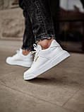 Кросівки чоловічі South White білі кеди шкіряні демісезонні повсякденні стильні модні, фото 7
