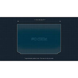 Захисне гібридне скло на задній монітор 10.1" 9H TESLA MODEL X PLAID 2023 -