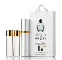 Мини-духи с ферoмонами женский Giorgio Armani Acqua di Gioia 3х15 мл