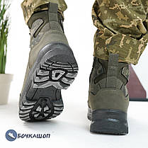 Зимові тактичні чоловічі черевики хакі колір, фото 3