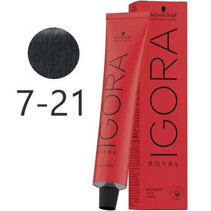 Крем-фарба для волосся Schwarzkopf Igora Royal 7-21 60 мл, фото 1