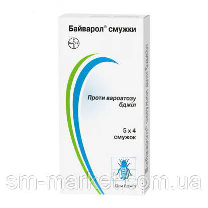 Байварол 4 смужки для лікування та профілактики вароатозу бджіл