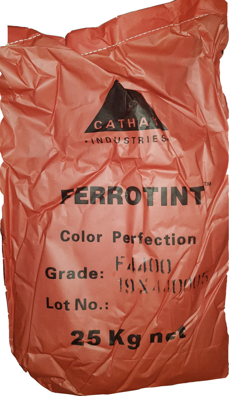 Пігмент темно-червоний залізоокисний FERROTINT F 4400 сухий вишневий Китай 25 кг