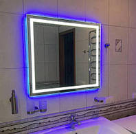 Зеркало для ванной комнаты Контур с двойной подсветкой 600х800