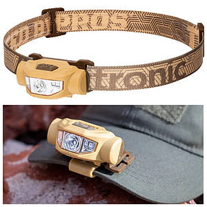 Універсальний налобний ліхтар на батарейках Mactronic Tundra (215 Lm) Khaki