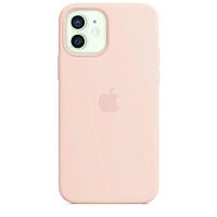Силиконовый чехол защитный Оригинал велюр Iphone 12 Pro Max Pink Sand