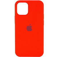 Силиконовый чехол защитный Оригинал велюр Iphone 12 Pro Max Red