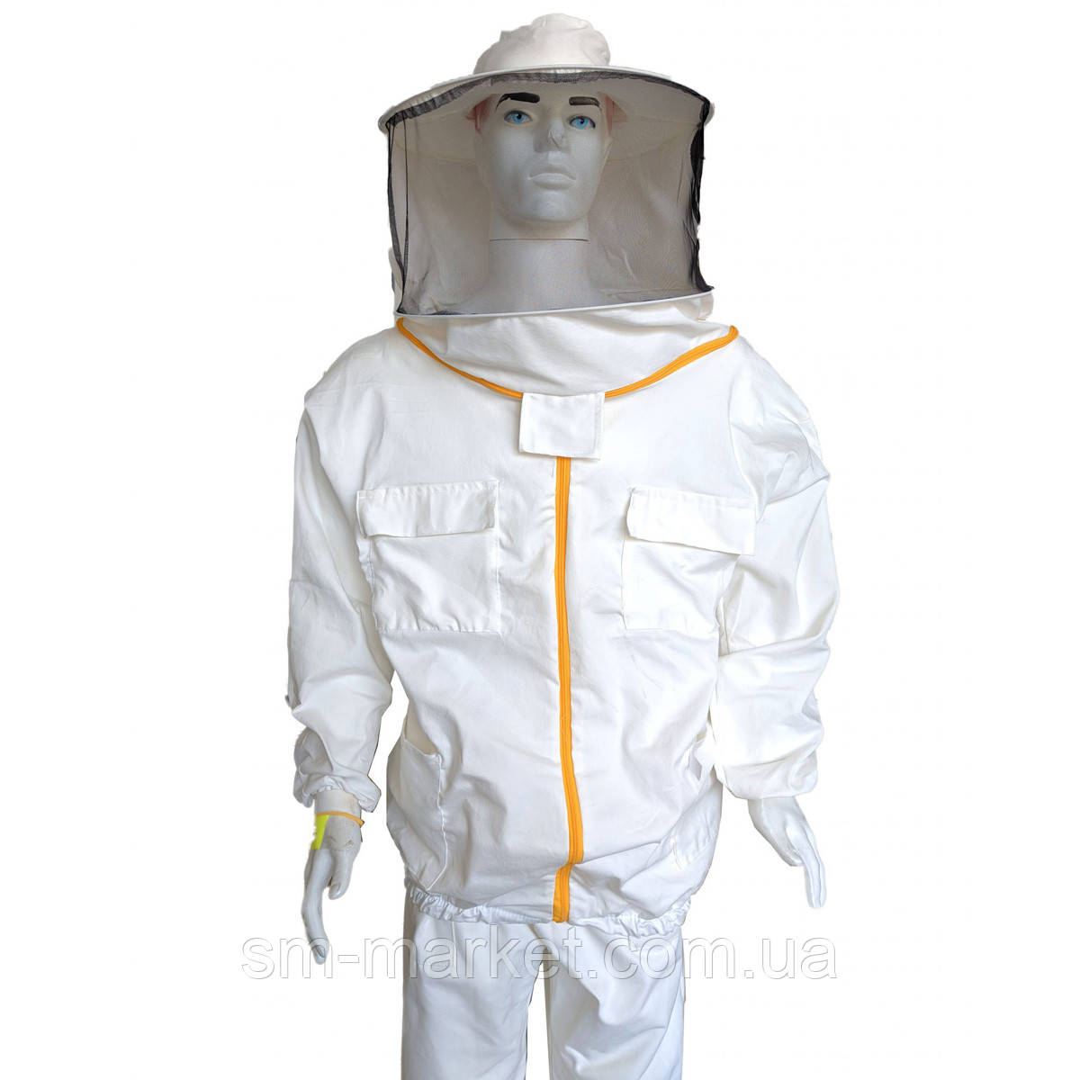 Куртка бджоляра №3 сітка класичного зразка, 4 кишені, бавовна, Туреччина