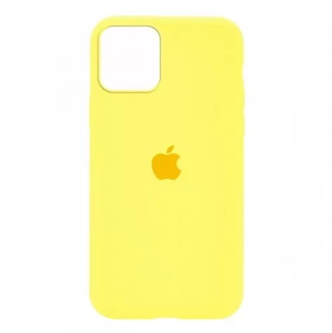 Силіконовий чохол "Оригінал велюр" Iphone 12/12 Pro Yellow, фото 1